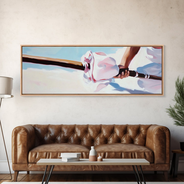 Coastal Serenity, Beach House Decor, Minimalist Ocean Art, Tranquil Seascape, Framed Canvas Print, Nautical Wall Art, Living Room Art