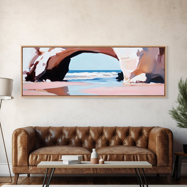 Ocean Arch, Coastal Landscape, Seaside Art, Canvas Print, Beach Wall Art, Living Room Decor, Nautical Wall Art, Modern Minimalist Art