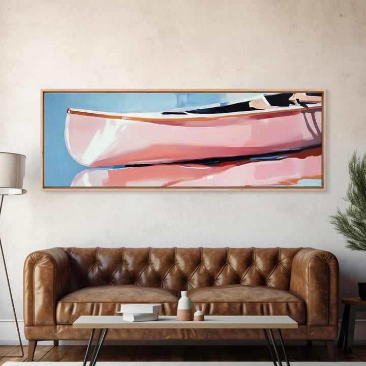Pastel Waves, Beach Serenity, Coastal Minimalism, Framed Canvas Print, Ocean Abstract Art, Relaxing Seaside Decor, Nautical Wall Art