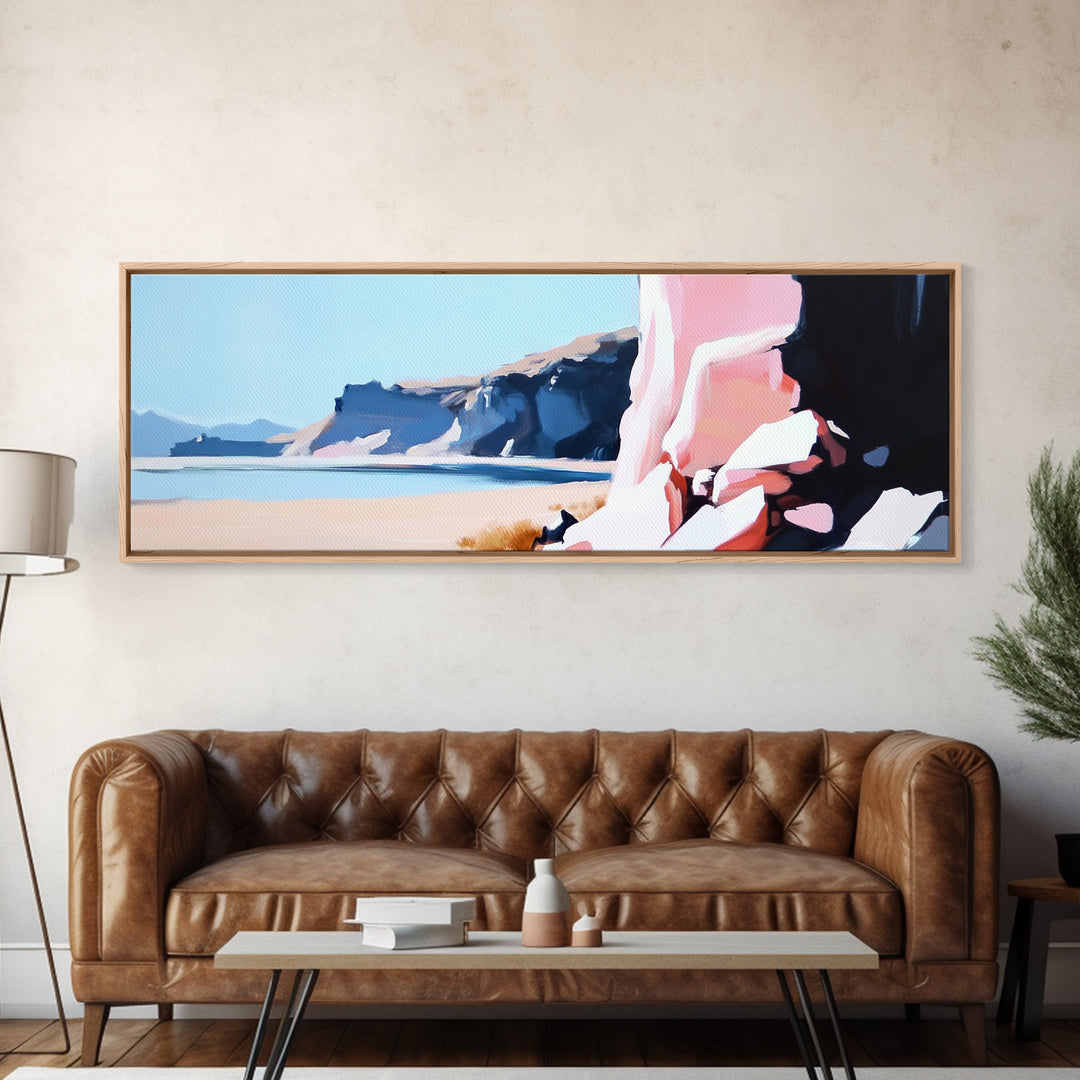 Canyon Cliffs, Desert Landscape, Southwestern Wall Decor, Canvas Print, Boho Aesthetic, Warm Earth Tones, Rustic Home Decor