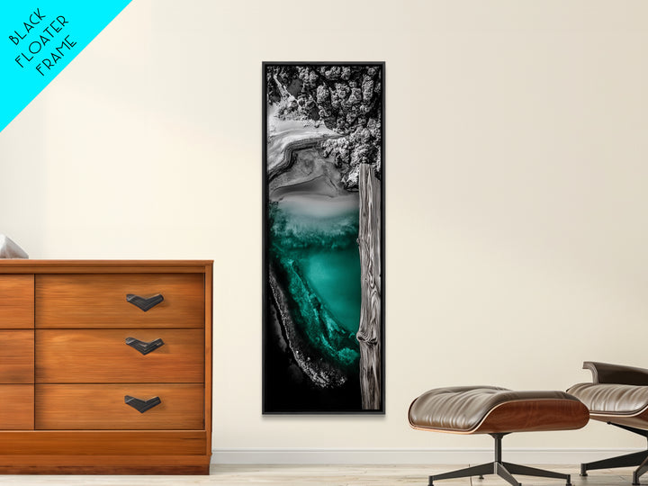 Abstract Landscape, Nature Wall Art, Modern Home Decor, Canvas Print, Blue Green Painting, Living Room Artwork, Large Wall Art