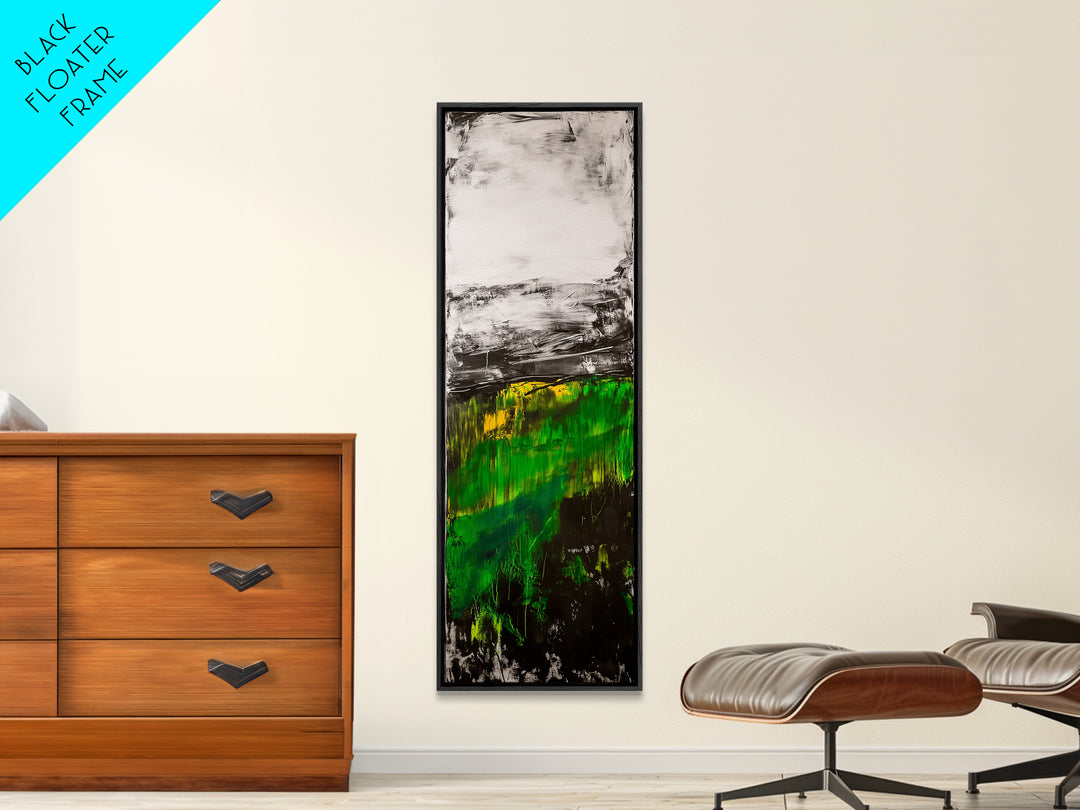 Abstract Meadow, Green Fields, Contemporary Landscape, Nature Inspired Art, Textured Painting, Rustic Wall Decor, Canvas Print