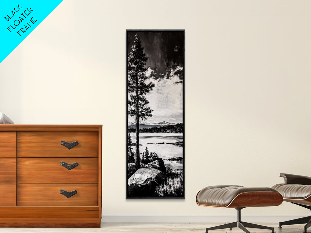 Cabin In Autumn Woods, Cozy Fall Art, Rustic Lodge Decor, Framed Canvas Print, Woodland Retreat, Warm Tones, Nature Lover’s Art