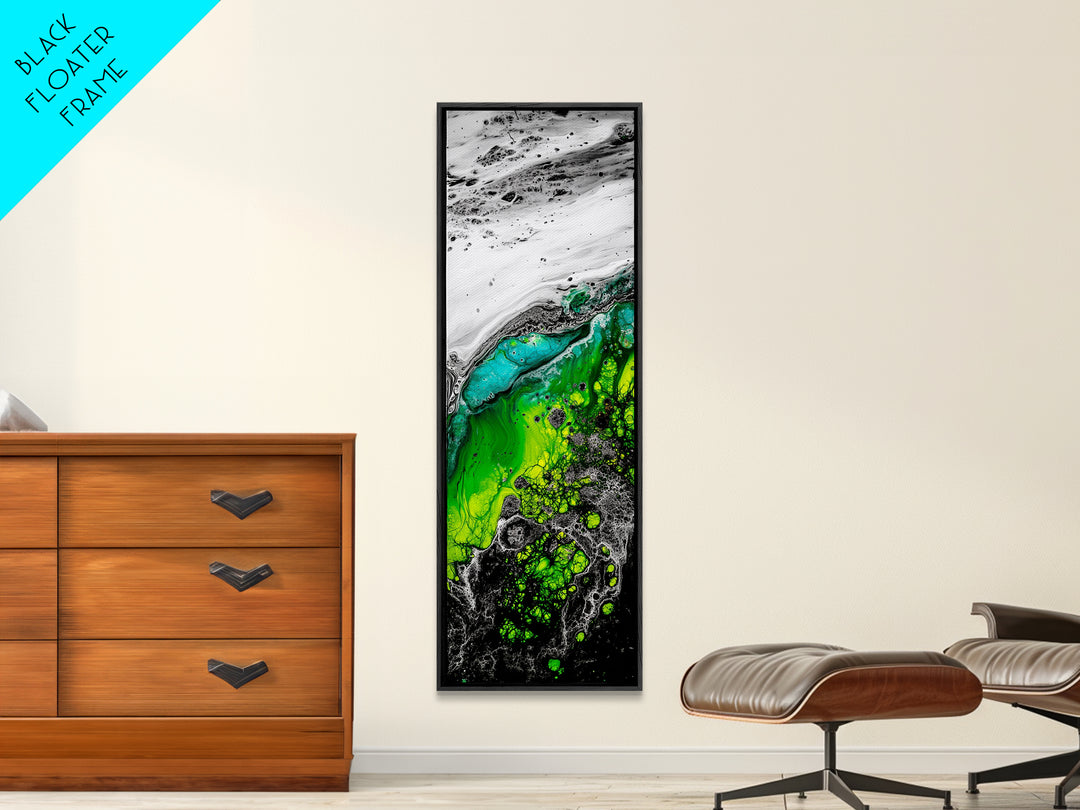 Ocean Meets Land, Abstract Seascape, Canvas Print, Coastal Wall Art, Nautical Decor, Minimalist Home, Modern Living Room Art