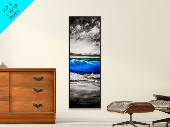 Ocean Wave, Coastal Decor, Beach Wall Art, Canvas Print, Blue Water Painting, Nautical Art, Living Room Wall Art, Ocean Lover Gift