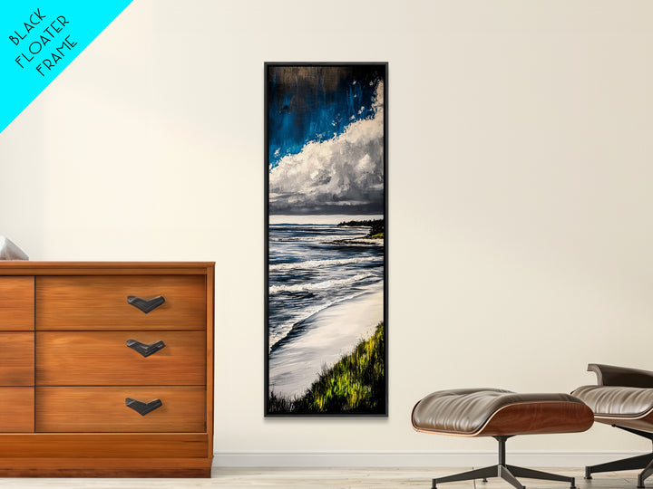 Coastal Blue, Canvas Print, Ocean Painting, Beach House Wall Art, Modern Seascape, Nautical Art, Office Wall Decor, Contemporary Artwork