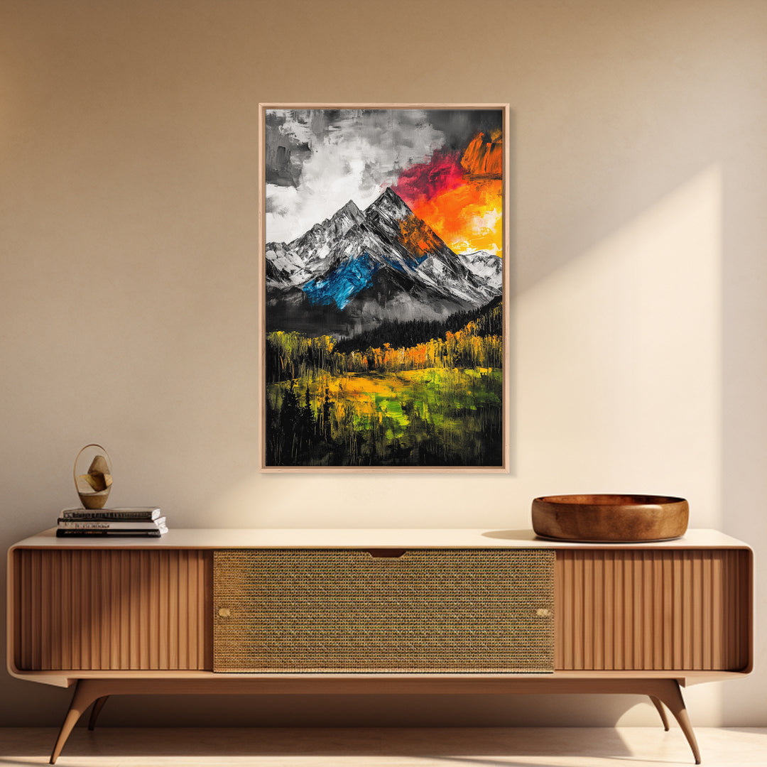 Abstract Ocean, Blue Waves, Coastal Art, Canvas Print, Beach Wall Decor, Modern Seascape, Minimalist Painting, Living Room Art