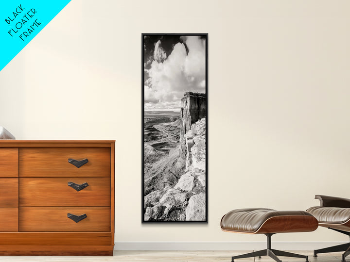 Canyon Cliffs, Desert Rock, Expansive Plateau View, Canvas Print, Living Room Wall Art, Western Decor, Rustic Landscape, Nature Photography