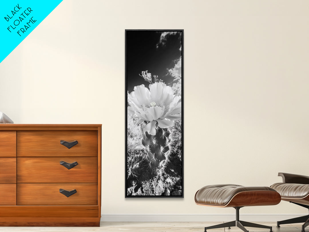 Desert Bloom Cactus, Southwest Art, Nature Floral Print, Cactus Photography, Framed Canvas Print, Kitchen Wall Art, Boho Wall Decor
