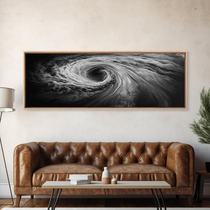 Ocean Vortex, Surreal Motion, Abstract Water, Canvas Print, Modern Coastal Decor, Bathroom Wall Art, Minimalist Abstract Photography