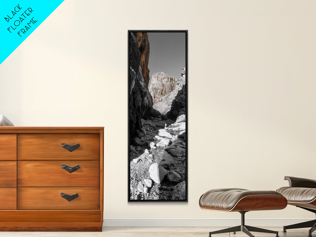 Rocky Canyon View, Earthy Nature Photography, Wilderness Art, Canvas Print, Hiking Trail Decor, Neutral Tones Wall Art, Rustic Living Room Art
