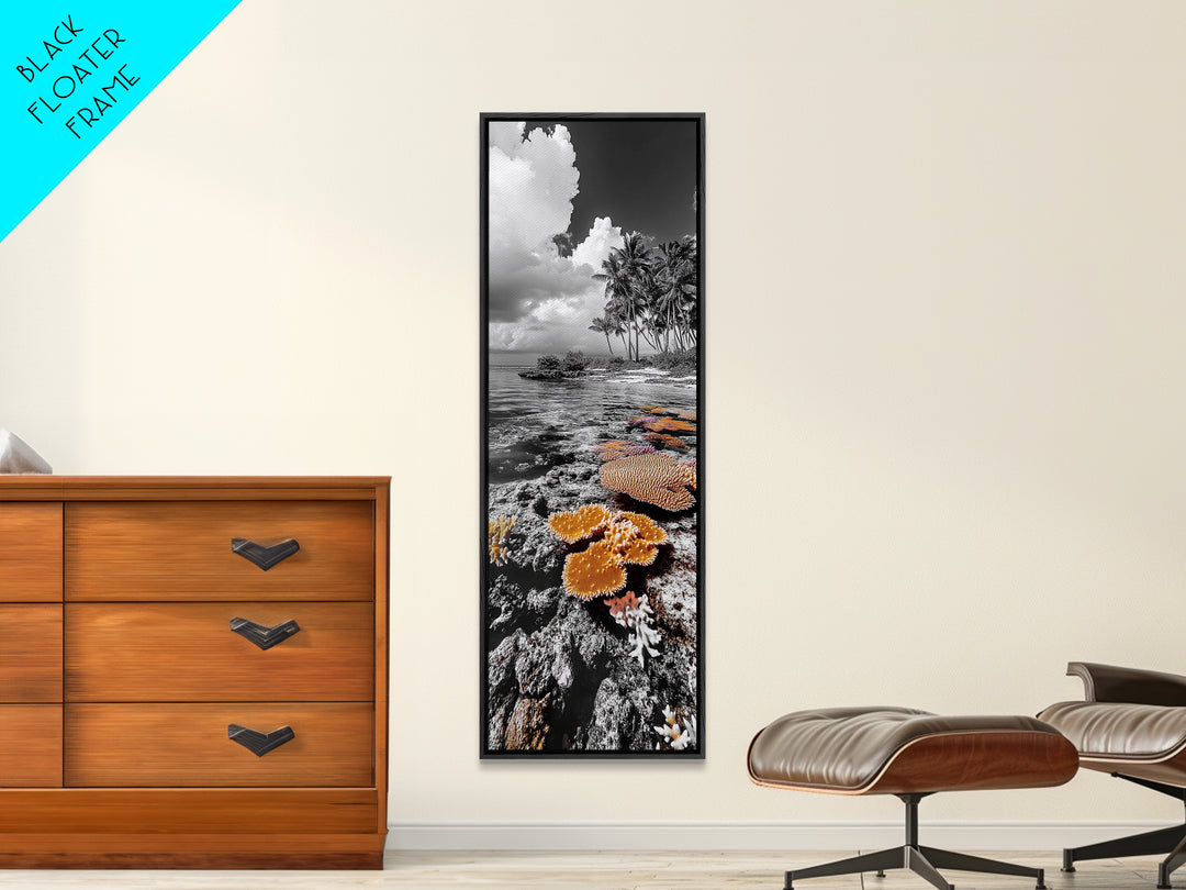 Coral Reef, Coastal Dreams, Tropical Serenity, Ocean Life Wall Art, Canvas Print, Coastal Bathroom Decor, Nature Photography Style