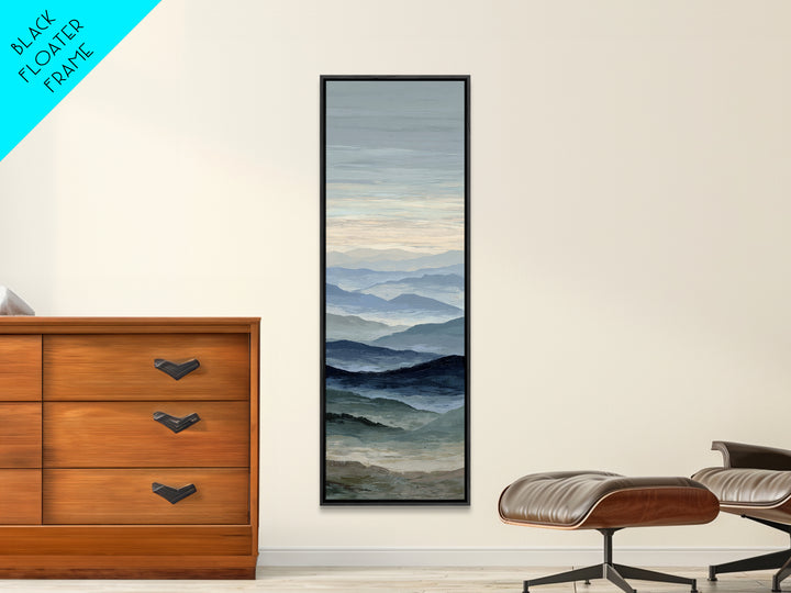 Soft Alpine Horizon Canvas Print, Above Bed Art, Statement Artwork, Bedroom Decor, Fine Art, Serenity, Printable Wall Art, ABA-1x3-12