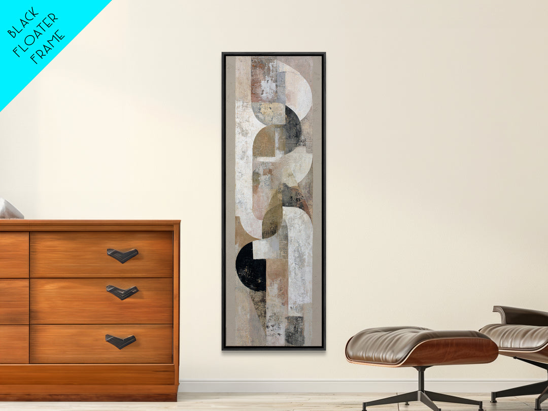 Warm Taupe Abstract Waves Canvas Print, Above Bed Art, Bedroom Decor, Abstract Art, Serenity, Whimsical Decor, ABA-1x3-27