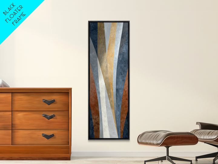 Neutral Abstract Arches Framed Canvas Print, Above Bed Art, Canvas Wall Art, Bedroom Decor, Abstract Art, Serenity, ABA-1x3-64