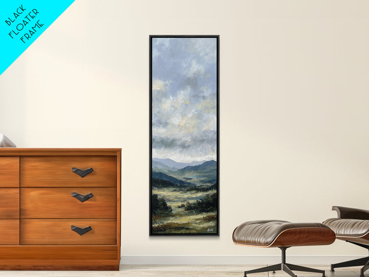 Soft Romantic Landscape Canvas Print, Above Bed Art, Art Print, Bedroom Decor, Fine Art, Serenity, Dorm Decor, Large Wall Art, ABA-1x3-77