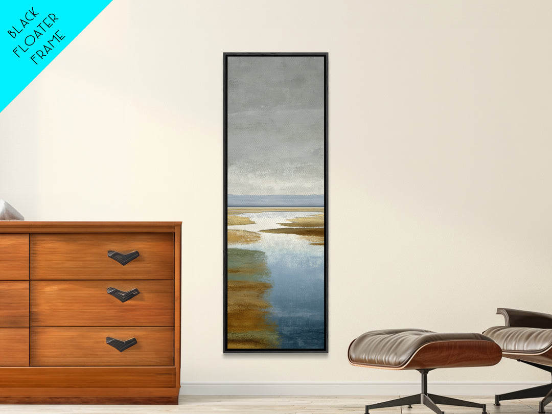Calming Lake Reflection Canvas Print, Above Bed Art, Photography Prints, Bedroom Decor, Oil Painting, Serenity, Art Print, ABA-1x3-95