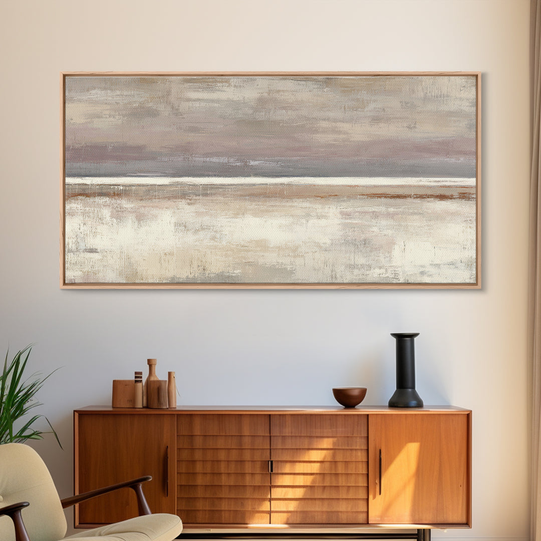 Minimal Two Figure Line Drawing Framed Canvas Print, Above Bed Art, Minimalist Decor, Bedroom Decor, Fine Art, Serenity, ABA-2x1-28