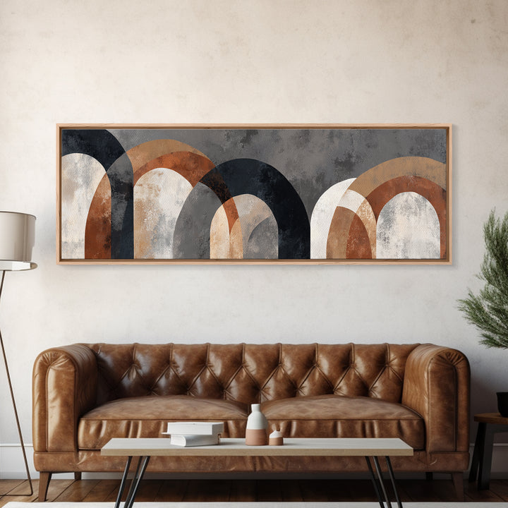 Neutral Abstract Arches Canvas Print, Above Bed Art, Photography Prints, Bedroom Decor, Fine Art, Serenity, Art Print, ABA-3x1-20