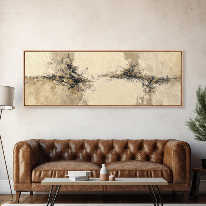 Minimal Two Figure Line Drawing Canvas Print, Above Bed Art, Art Print, Bedroom Decor, Fine Art, Serenity, Dorm Decor, ABA-3x1-48