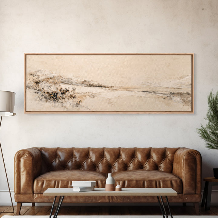 Minimal Two Figure Line Drawing Framed Canvas Print, Above Bed Art, Wall Art, Bedroom Decor, Fine Art, Serenity, Digital Print, ABA-3x1-72