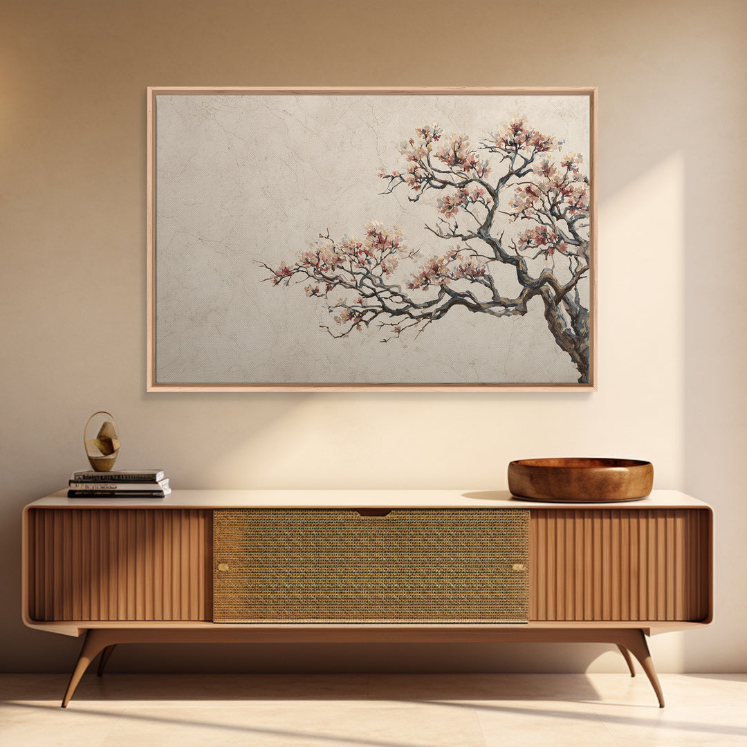Japandi Ink Shapes Canvas Print, Above Bed Art, Original Art, Bedroom Decor, Abstract Art, Serenity, Sage Green Wall Art, ABA-3x2-22