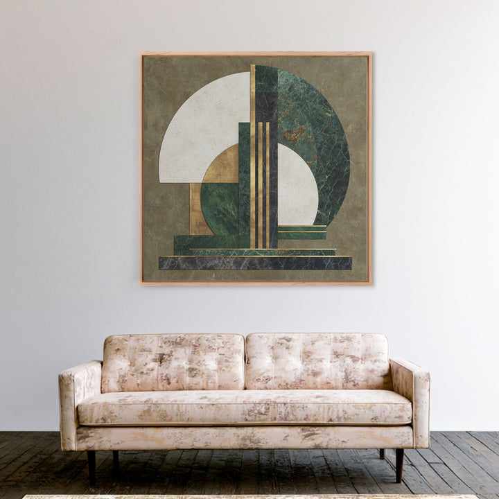 Deco Doorway Study Framed Canvas Print, Art Deco Art, Neutral Decor, Living Room Decor, Fine Art, Glamour, Home Decor, ADA-1x1-63