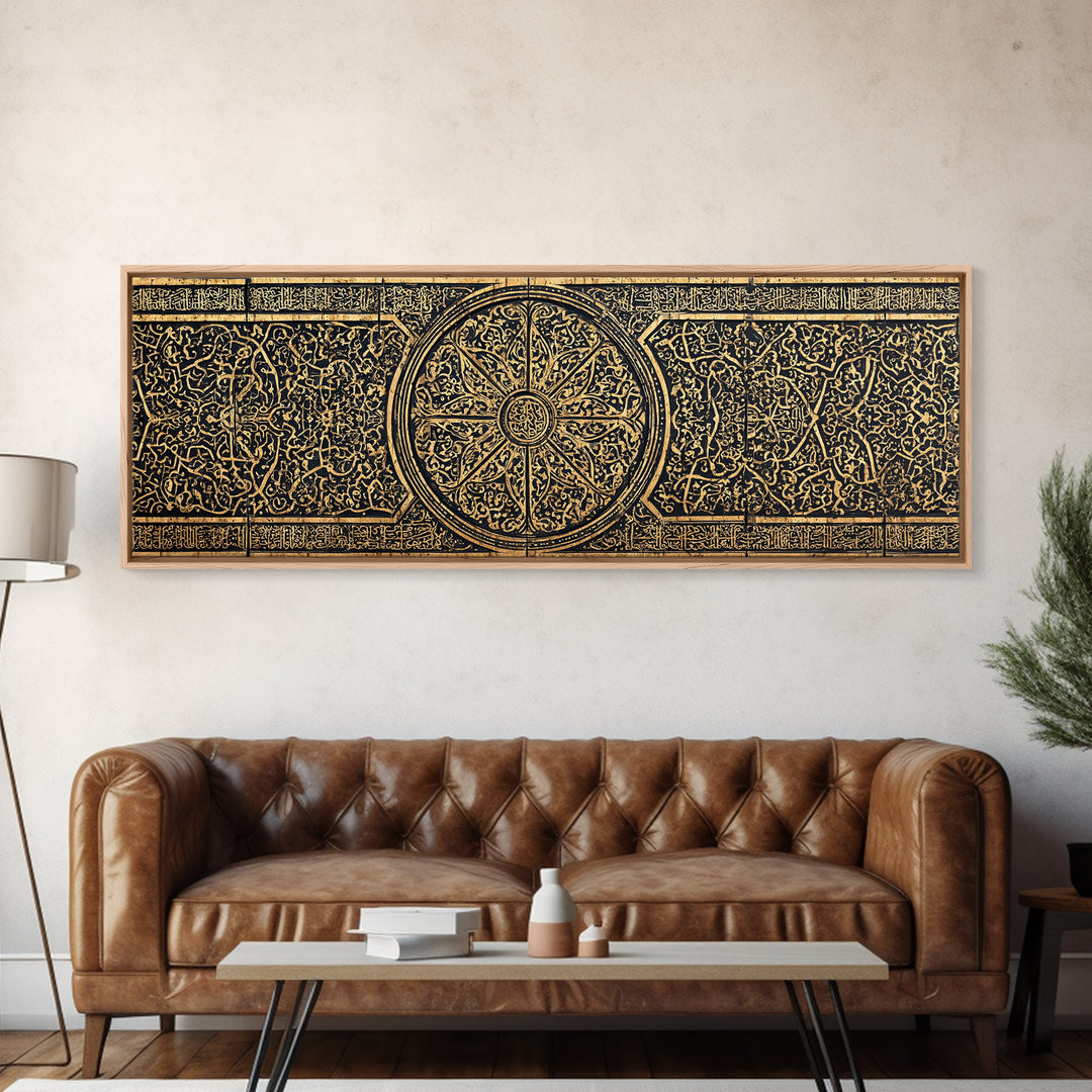 Black Gold Geometric Pattern Wall Art, African Patterns, Tribal Art Decor, Modern African Art, Elegant Home Decor Statement Gift