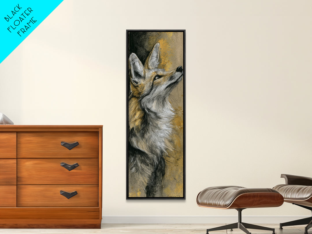 Dog Portrait with Painterly Collar and Loyal Canvas Print, Animal Art, Modern Wall Art, Living Room Decor, Fine Art, Creature, ANI-1x3-1