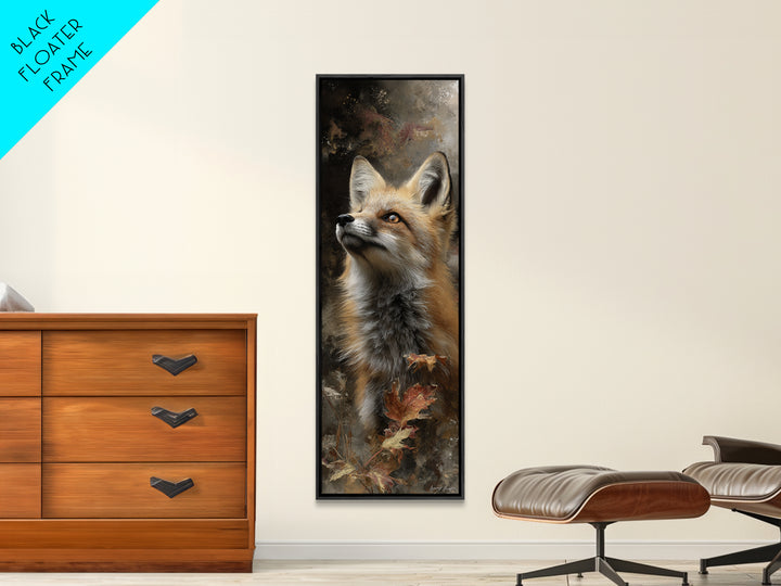 Dignified Fox Portrait Canvas Print, Animal Art, Statement Artwork, Living Room Decor, Fine Art, Creature, Wall Decor, ANI-1x3-13
