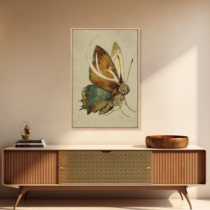 Butterfly Specimen Composition Canvas Print, Animal Art, Statement Artwork, Living Room Decor, Fine Art, Creature, Wall Decor, ANI-2x3-31