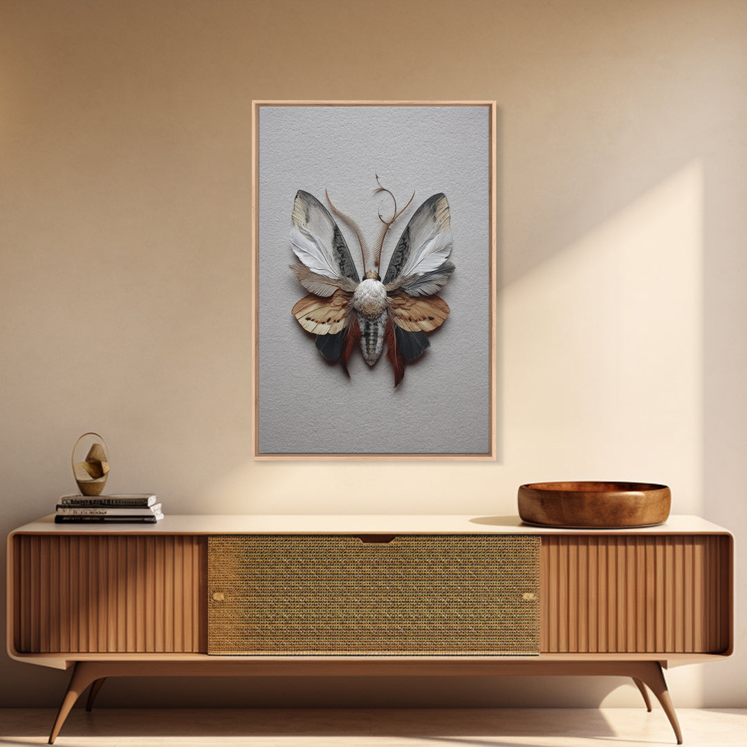 Butterfly Specimen Composition Canvas Print, Animal Art, Art, Living Room Decor, Creature, Original Art, Nursery Wall Art, ANI-2x3-79