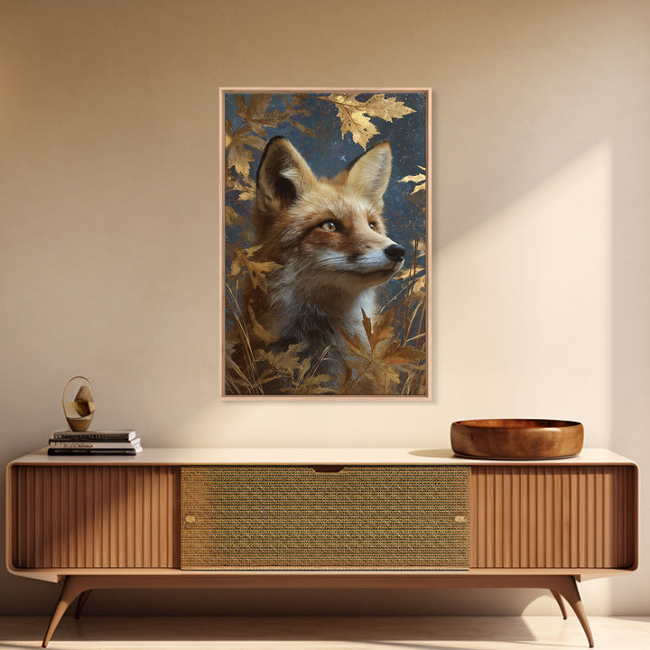 Dignified Fox Portrait Canvas Print, Animal Art, Art, Living Room Decor, Oil Painting, Creature, Original Art, Nursery Wall Art, ANI-2x3-9