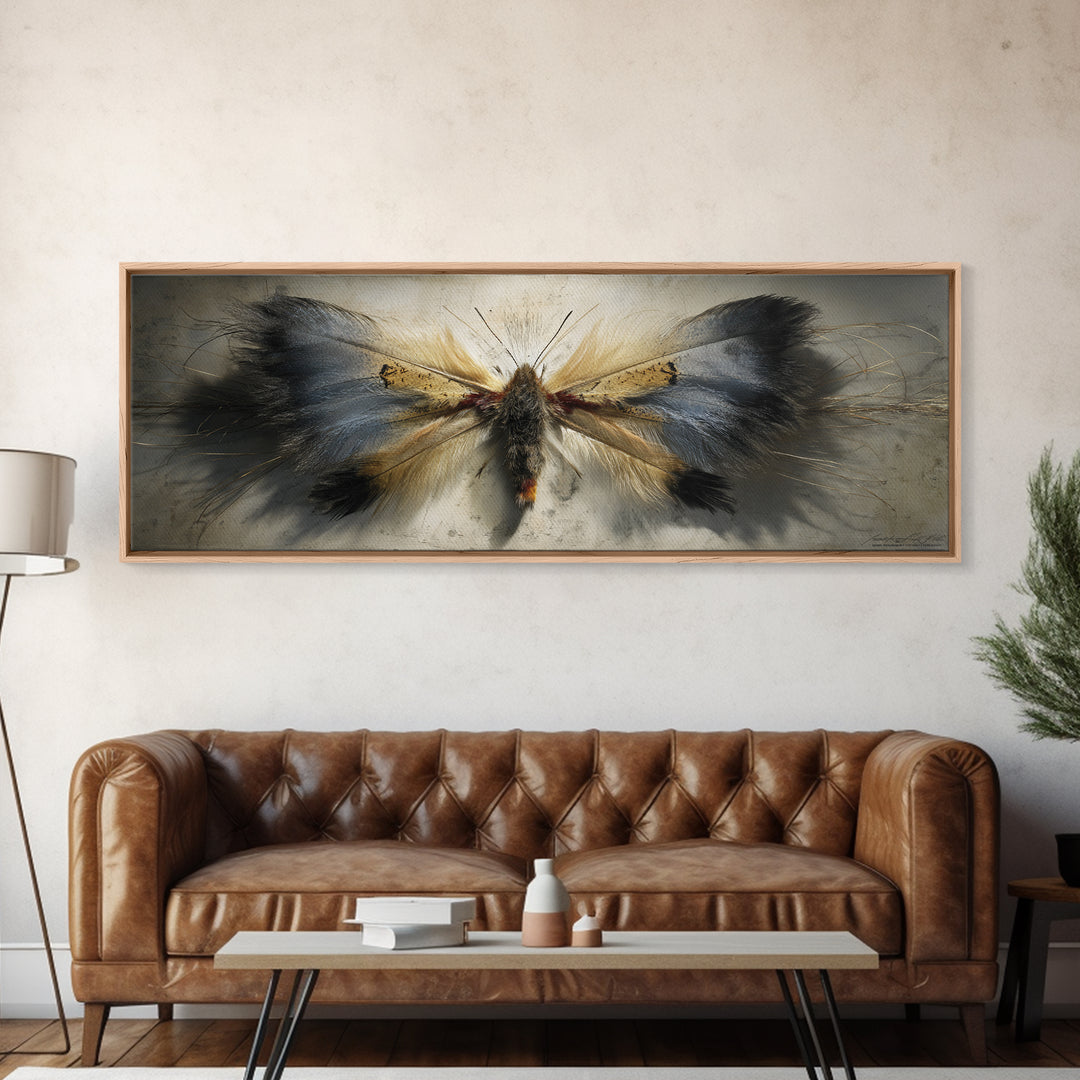 Butterfly Specimen Composition Canvas Print, Animal Art, Fine Art Print, Living Room Decor, Fine Art, Creature, Wall Decor, ANI-3x1-39