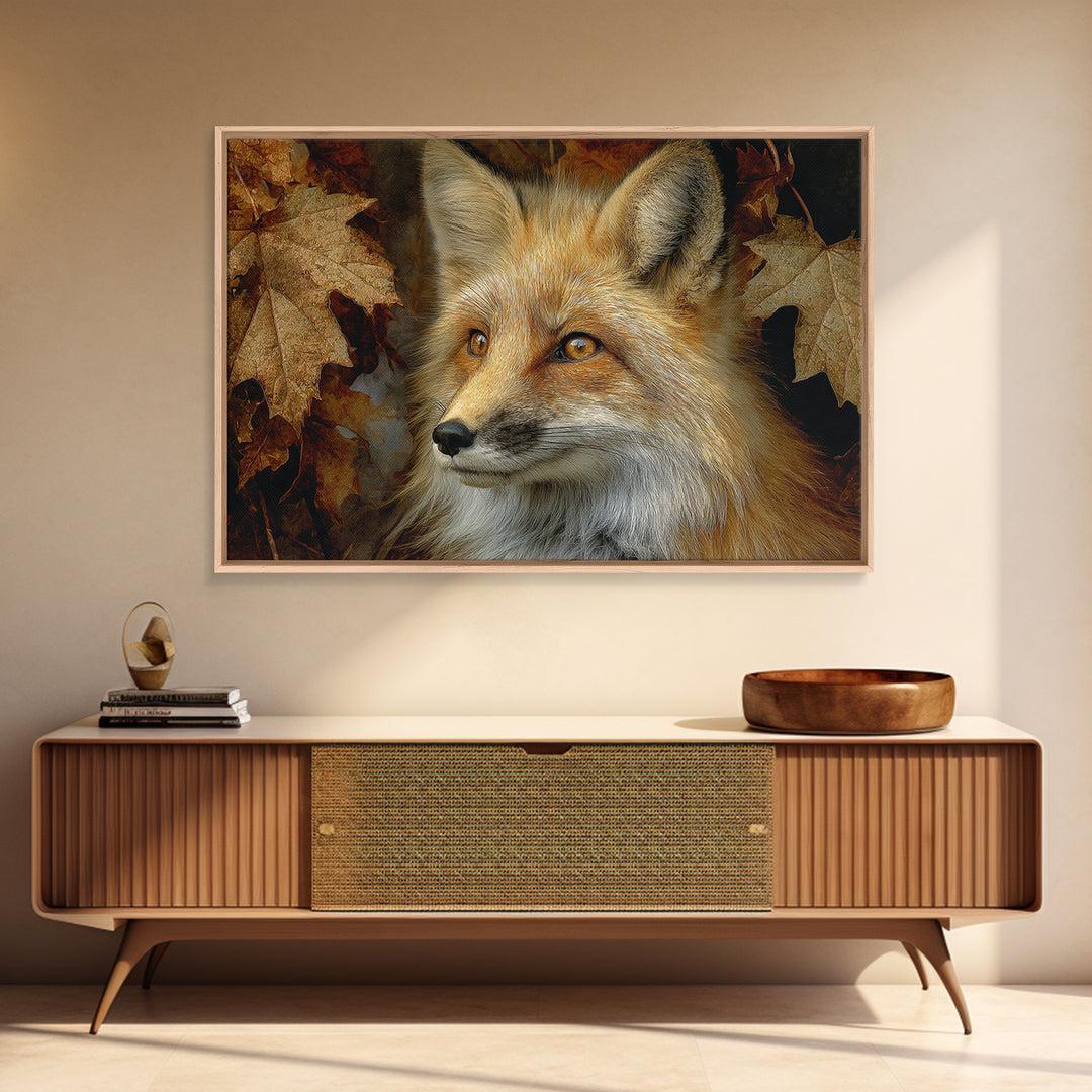 Dignified Fox Portrait Canvas Print, Animal Art, Nursery Art, Living Room Decor, Fine Art, Creature, Luxury Decor, Art Print, ANI-3x2-53