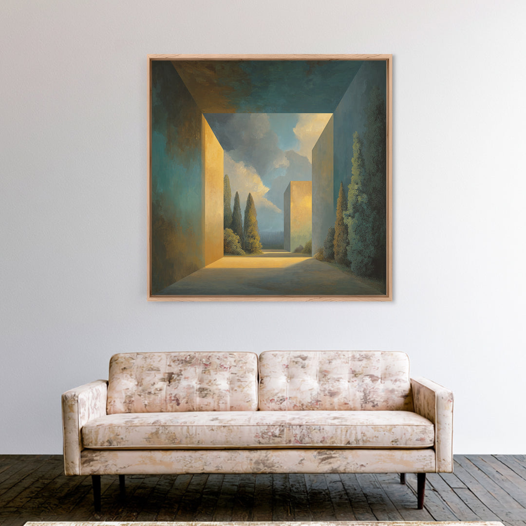 Surreal Dream Landscape Framed Canvas Print, Art, Wall Art for Mom, Living Room Decor, Fine Art, Wood Wall Art, ART-1x1-11