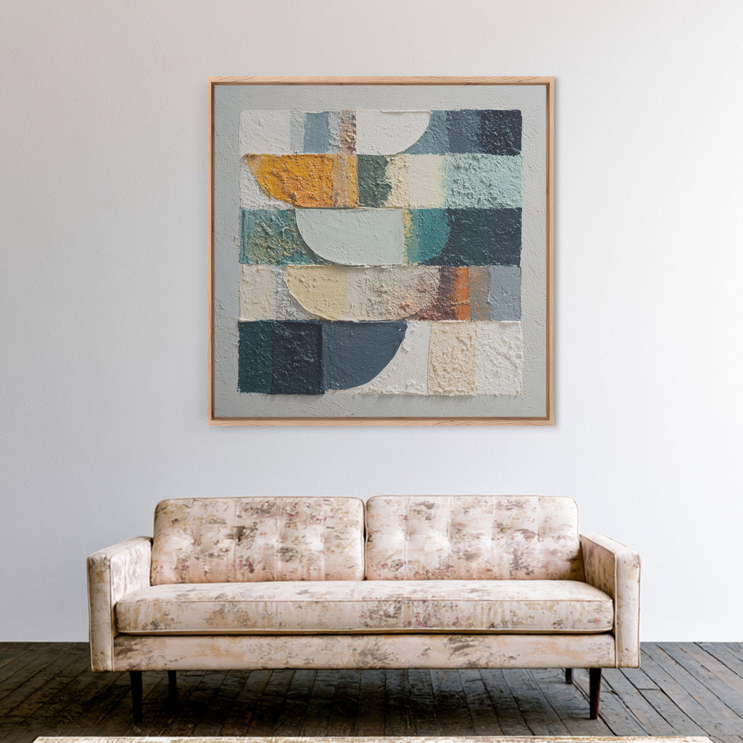 Textured Neutral Abstraction Canvas Print, Art, Ai Art, Living Room Decor, Abstract Art, Home Decor, Gallery Decor, ART-1x1-13