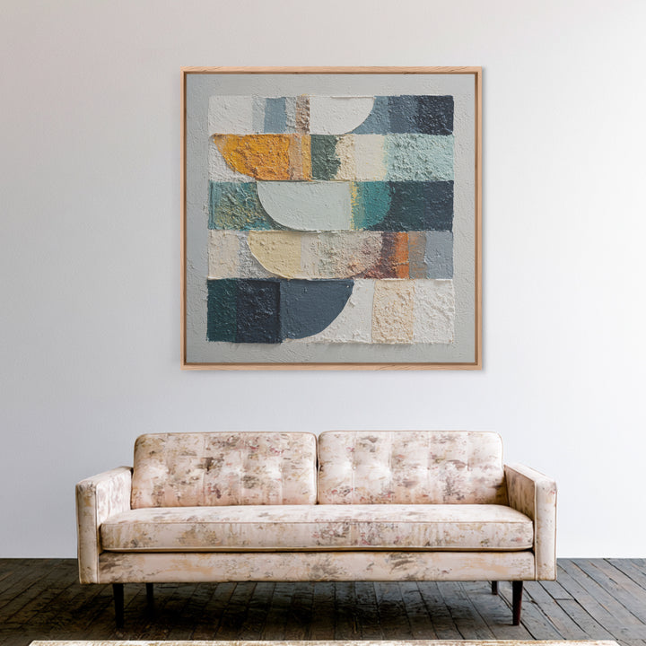 Textured Neutral Abstraction Canvas Print, Art, Ai Art, Living Room Decor, Abstract Art, Home Decor, Gallery Decor, ART-1x1-13