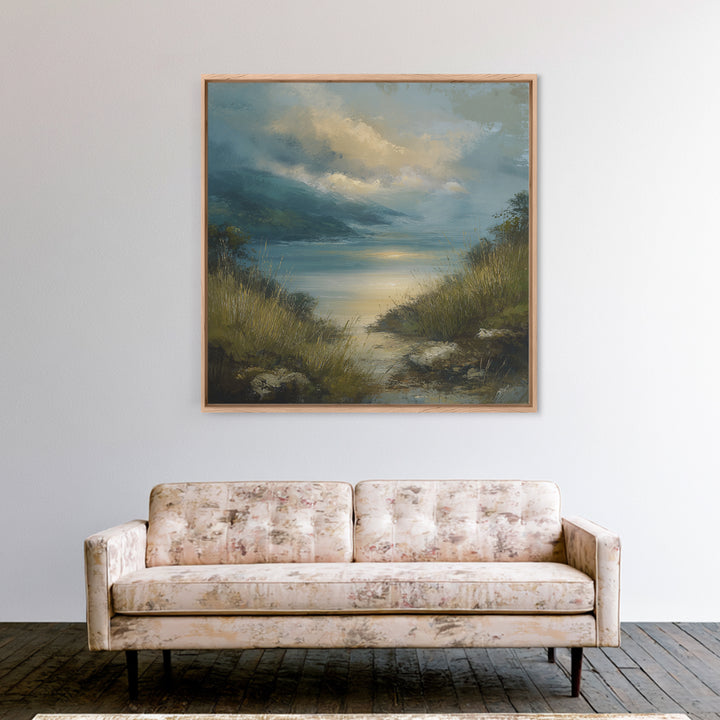 Quiet Mountain Scene Canvas Print, Art, Textured Wall Art, Living Room Decor, Fine Art, Gallery Decor, Wall Decor, ART-1x1-17