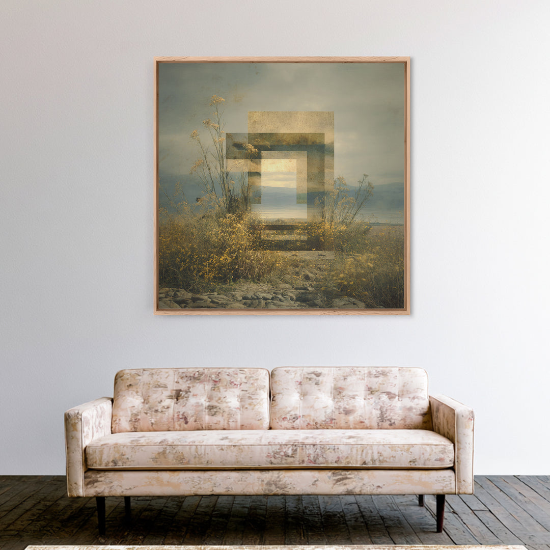 Surreal Dream Landscape Canvas Print, Art, Canvas Wall Art, Living Room Decor, Fine Art, Boho Wall Art, Pink Wall Art, ART-1x1-35
