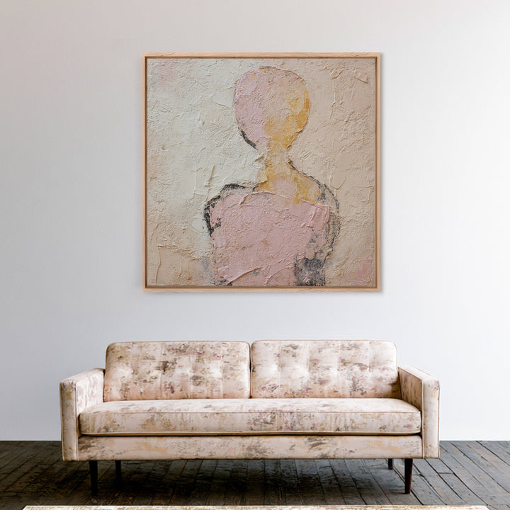 Simple Monochrome Figure Study Canvas Print, Art, Digital Wall Art, Living Room Decor, Fine Art, Framed Art, ART-1x1-36