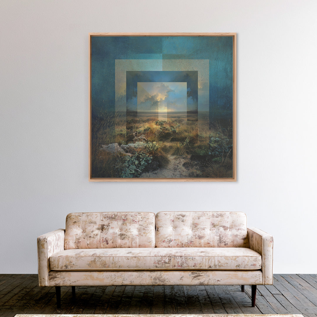 Surreal Dream Landscape Framed Canvas Print, Art, Wall Decor, Living Room Decor, Oil Painting, Wall Art, Art Prints, ART-1x1-83