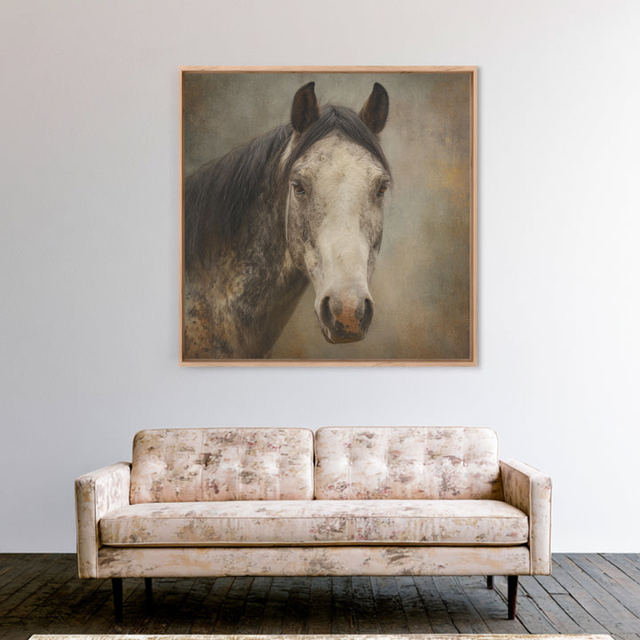 Elegant Animal Portrait Canvas Print, Art, Printable Art, Living Room Decor, Fine Art, Statement Artwork, Boho Decor, ART-1x1-90