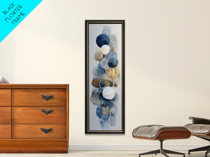 Modern Sculptural Shapes Rendered as Painted Forms Canvas Print, Art, Wood Wall Art, Living Room Decor, Fine Art, ART-1x3-18