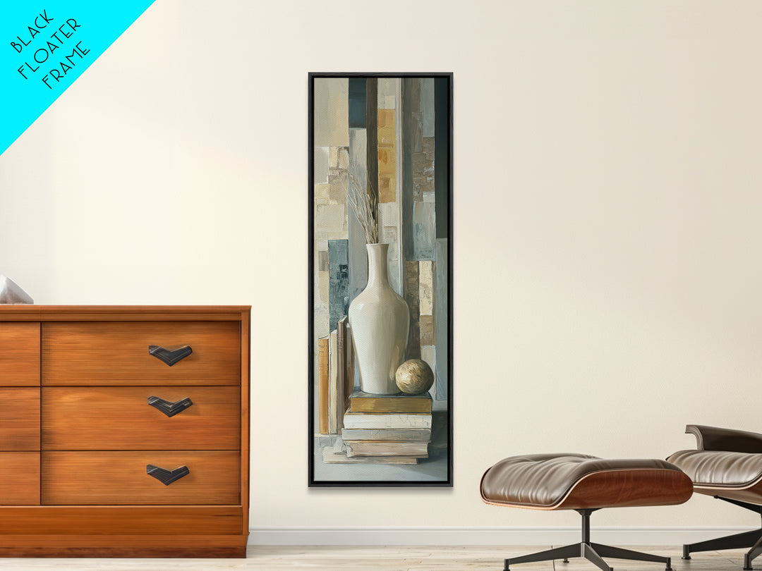 Sunlit Interior Still Life Framed Canvas Print, Art, Printable Art, Living Room Decor, Fine Art, Statement Artwork, ART-1x3-50