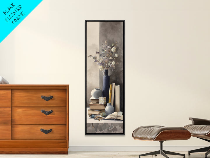 Sunlit Interior Still Life Framed Canvas Print, Art, Printable Art, Living Room Decor, Fine Art, Statement Artwork, ART-1x3-74