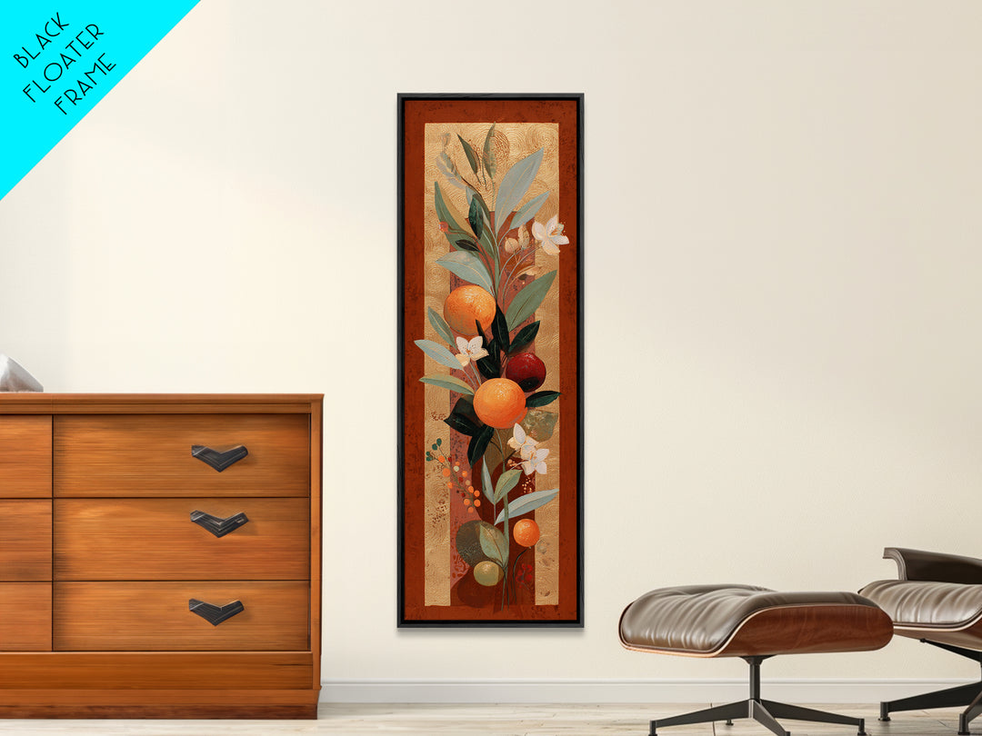 Bold Pop Fruit Composition Framed Canvas Print, Art, Digital Art, Living Room Decor, Oil Painting, Abstract Art, ART-1x3-76