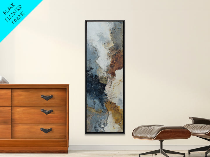 Contemporary Abstract with Layered Pigments and Energetic Canvas Print, Art, Wall Decor, Living Room Decor, Abstract Art, ART-1x3-86
