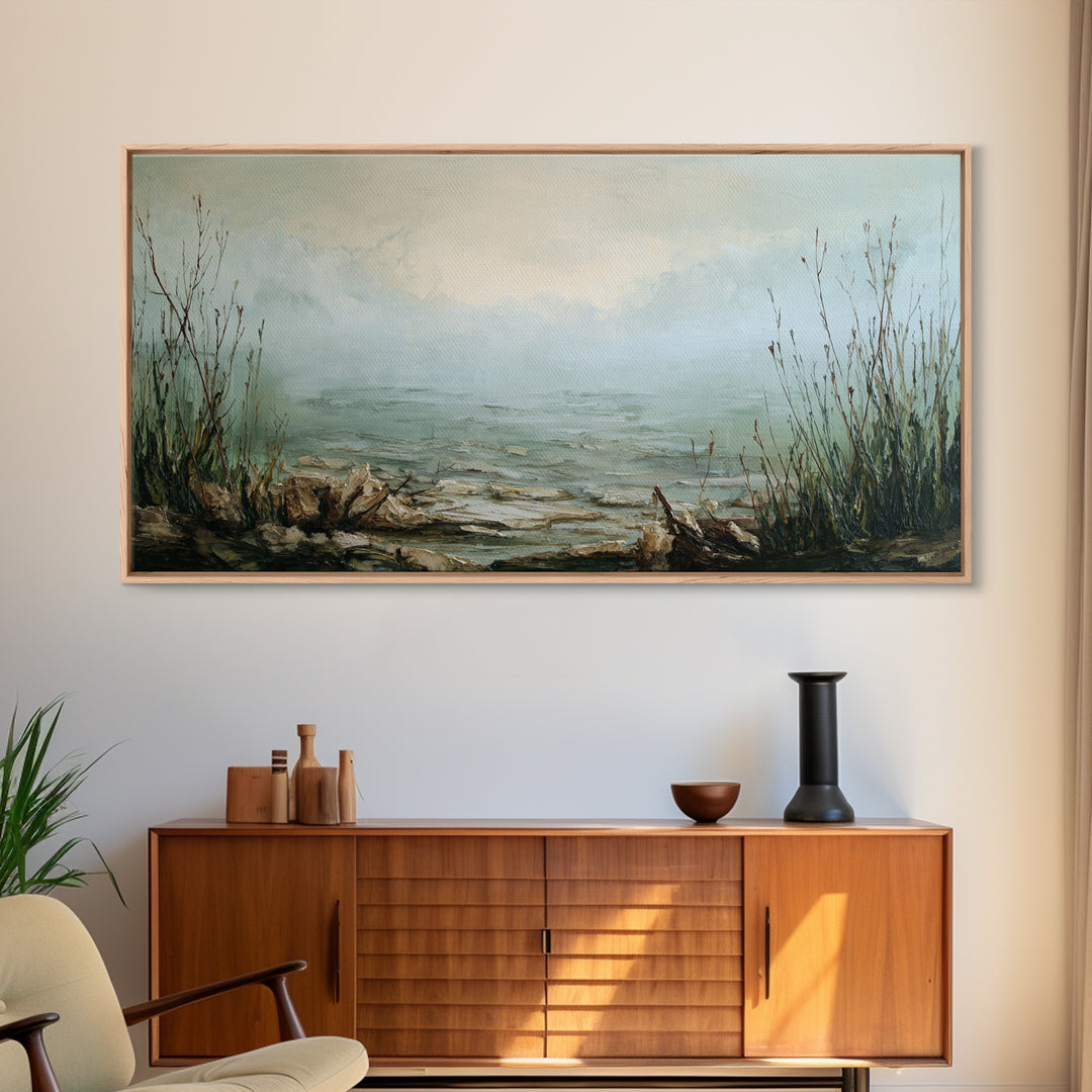 Surreal Dream Landscape Canvas Print, Art, Printable Wall Art, Living Room Decor, Watercolor Art, Canvas Art, ART-2x1-31