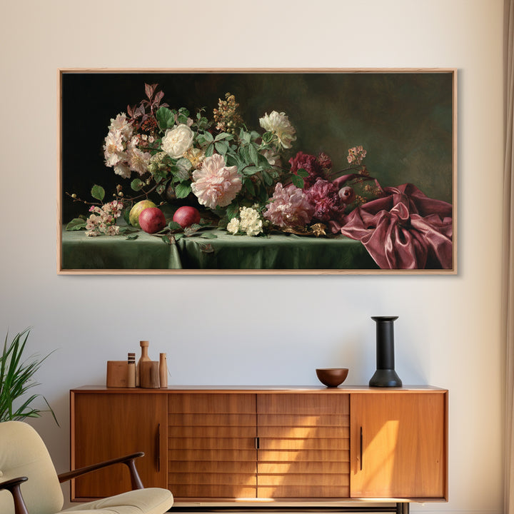 Museum Still Life Framed Canvas Print, Art, Contemporary Art, Living Room Decor, Oil Painting, Art Deco, Original Art, ART-2x1-45